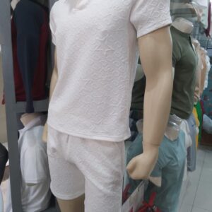 conjunto en tela texturizada