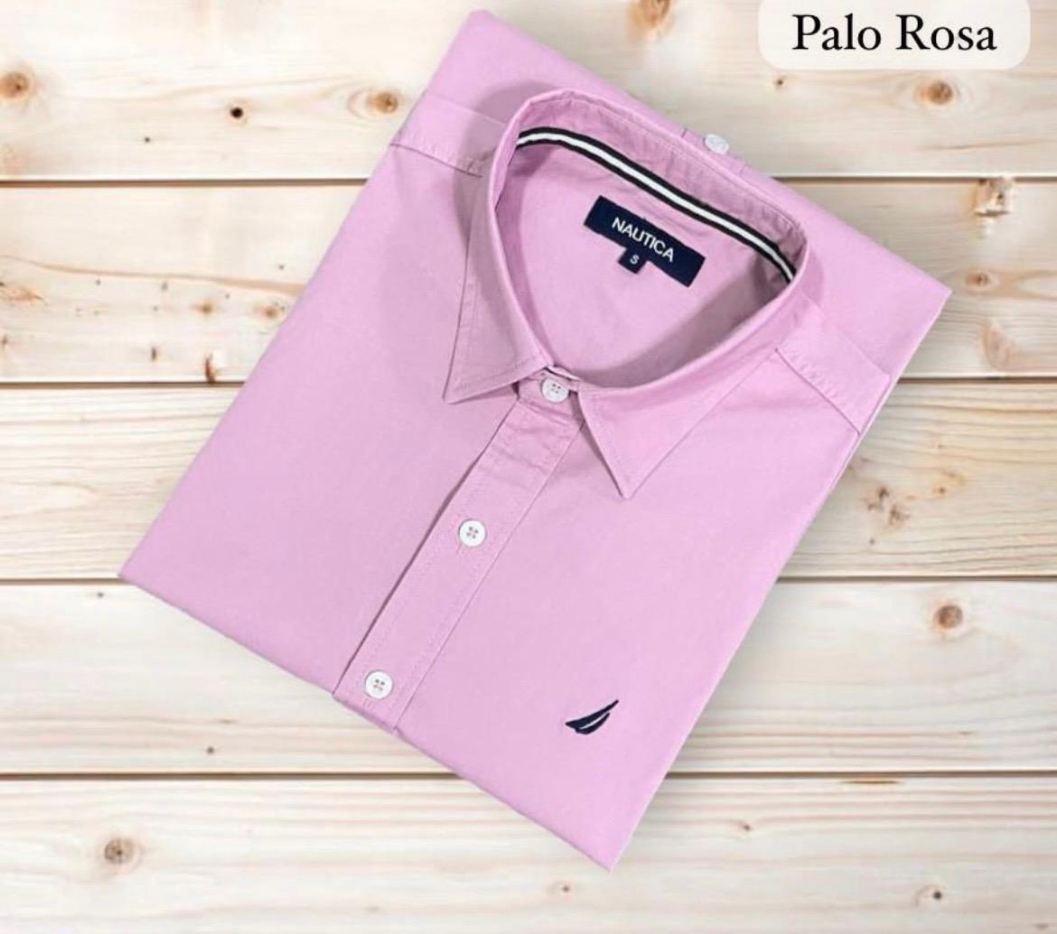 camisa náutica manga corta en tela strech